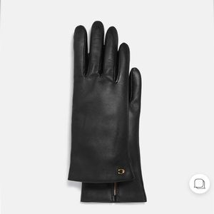 Leather coach gloves
